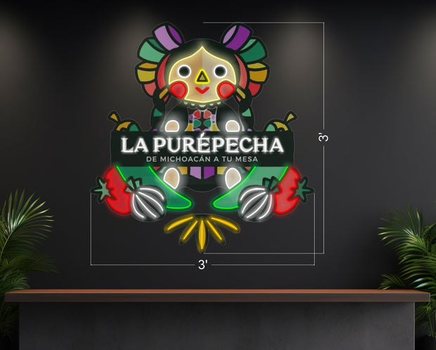 Placa de lâmina iluminada