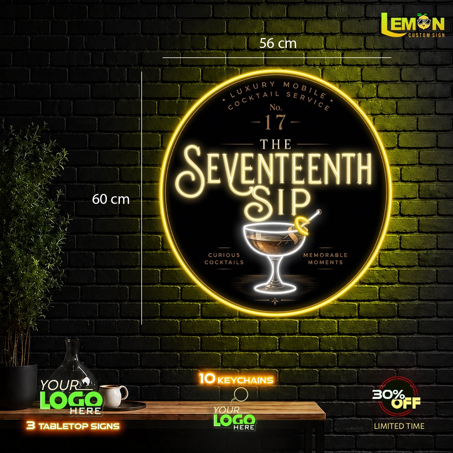 The Seventeenth Sip  | LED NEON SIGN