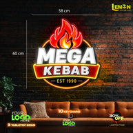 MEGA KEBAB | LED NEON SIGN