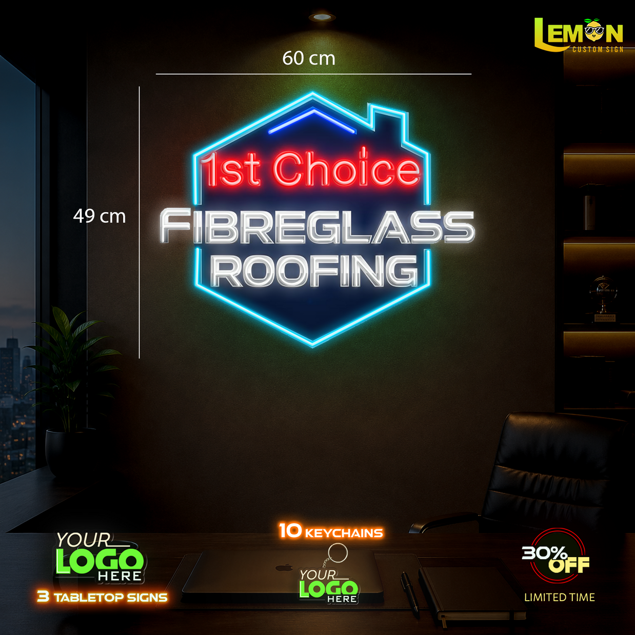 FIBERGLASS ROOFING | LED NEON SIGN