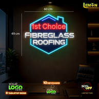 FIBERGLASS ROOFING | LED NEON SIGN
