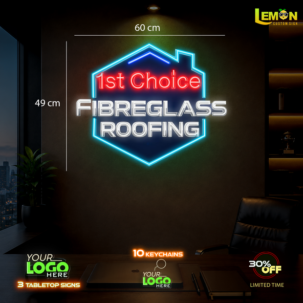 FIBERGLASS ROOFING | LED NEON SIGN
