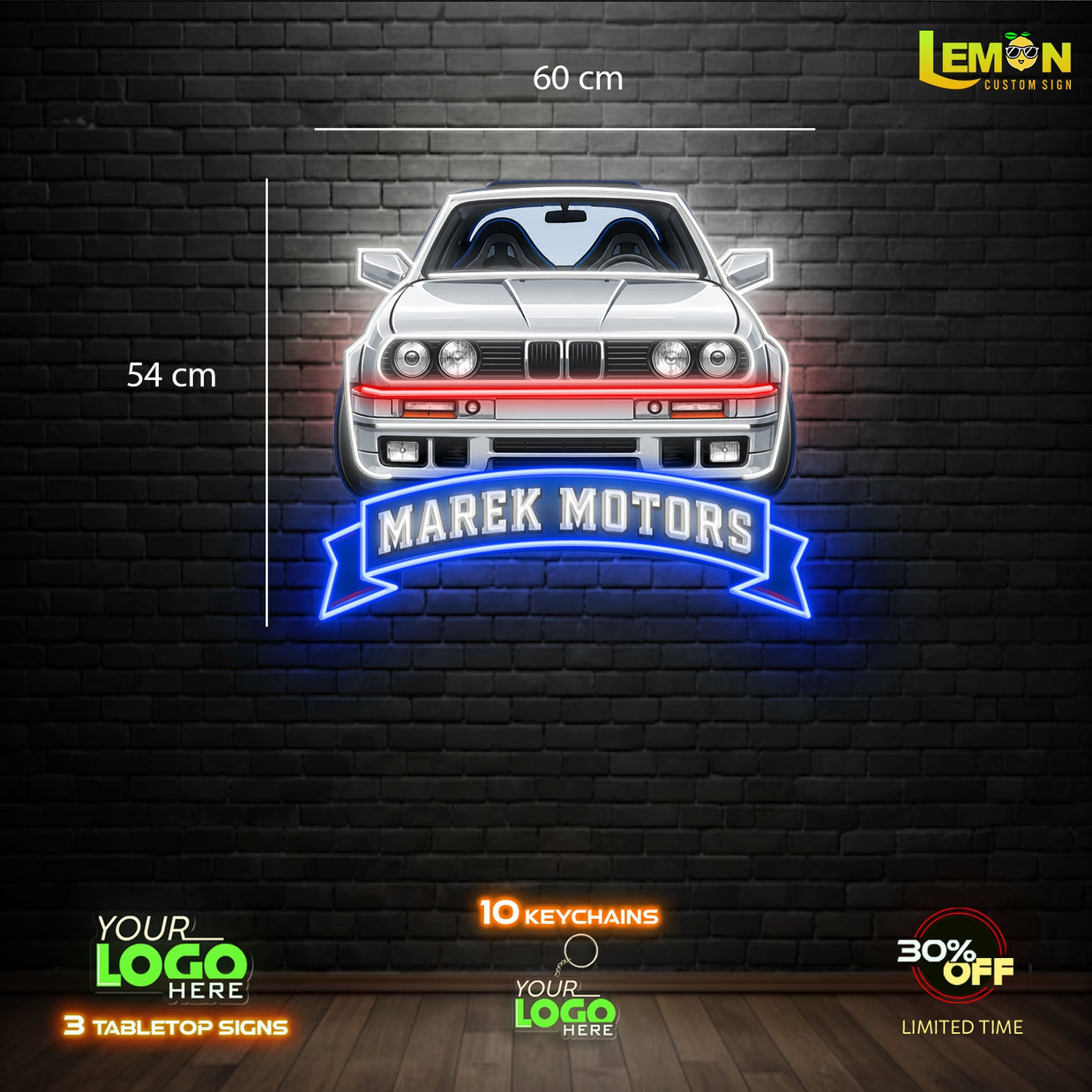 MAREK MOTORS| LED NEON SIGN