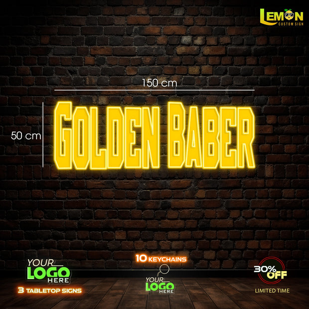 GOLDEN BARBER AND HAIR BY FREEDA| LED NEON SIGN (2 SIGNS)