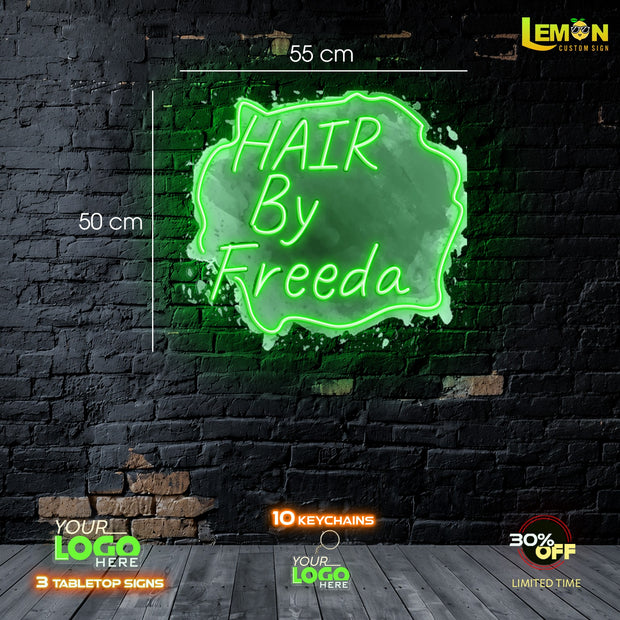 GOLDEN BARBER AND HAIR BY FREEDA| LED NEON SIGN (2 SIGNS)
