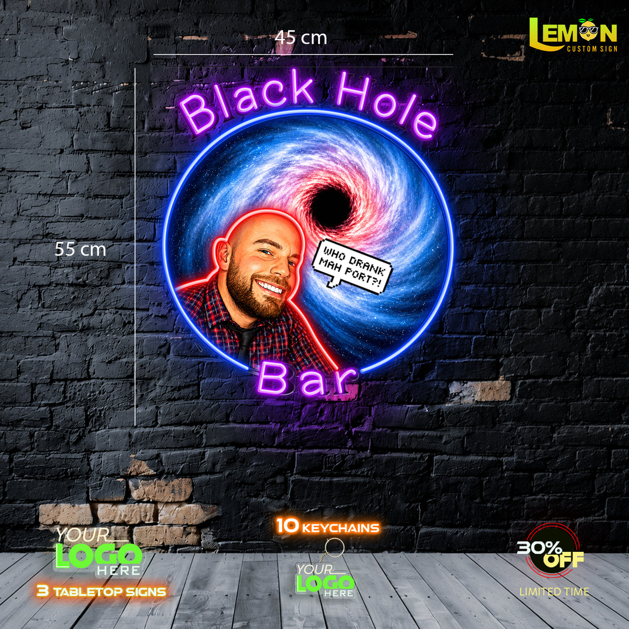 Black Hole Bar| LED NEON SIGN