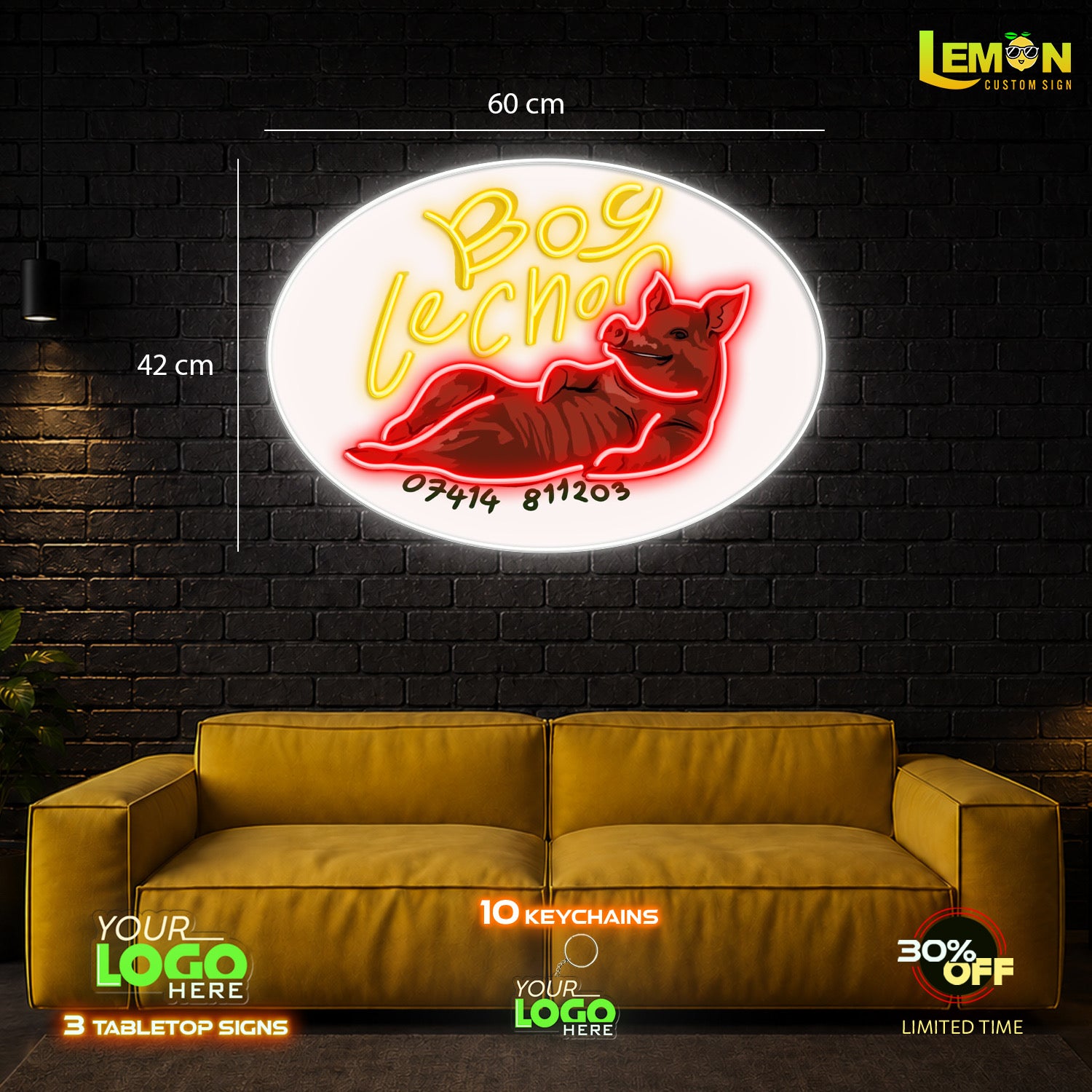 BOY LECHON| LED NEON SIGN