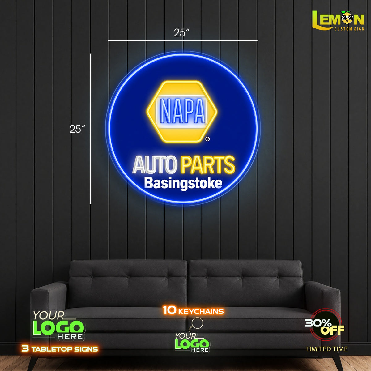 AUTO PARTS| LED NEON SIGN (2 SIGNS)