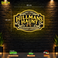 HILLMAN’S HAUNT| LED NEON SIGN (INDOOR SIGN)