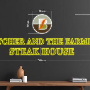 BUTCHER AND THE FARMR STEAK HOUSE| LED NEON SIGN
