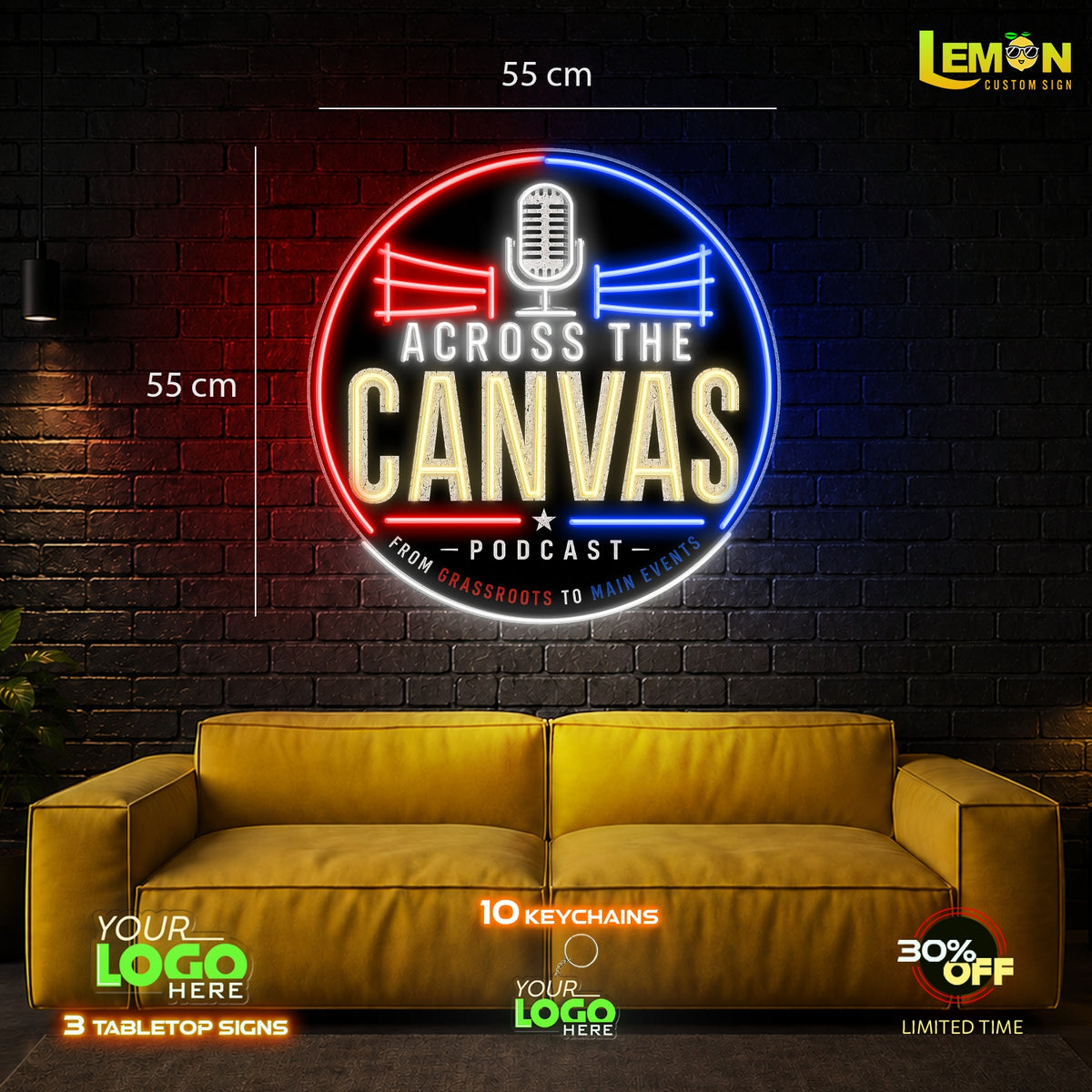 ACROSS THE CANVAS | LED NEON SIGN
