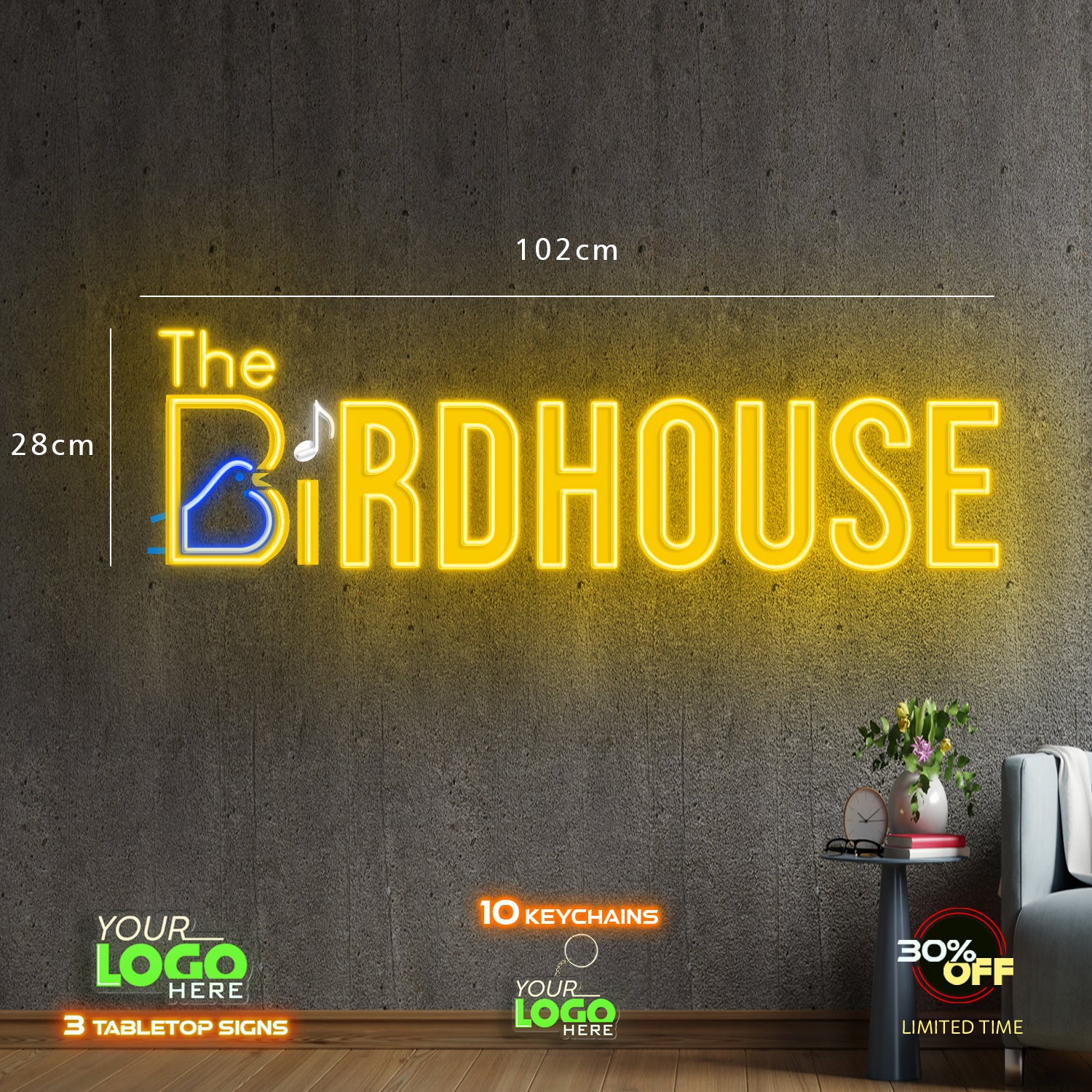 THE BIRDHOUSE | LED NEON SIGN