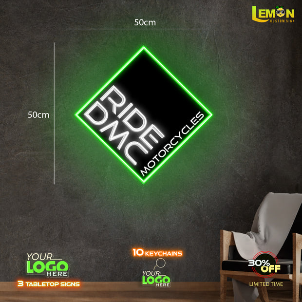 RIDE DMC | LED NEON SIGN (50X50CM)
