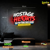 HOSTAGE HEARTS | LED NEON SIGN