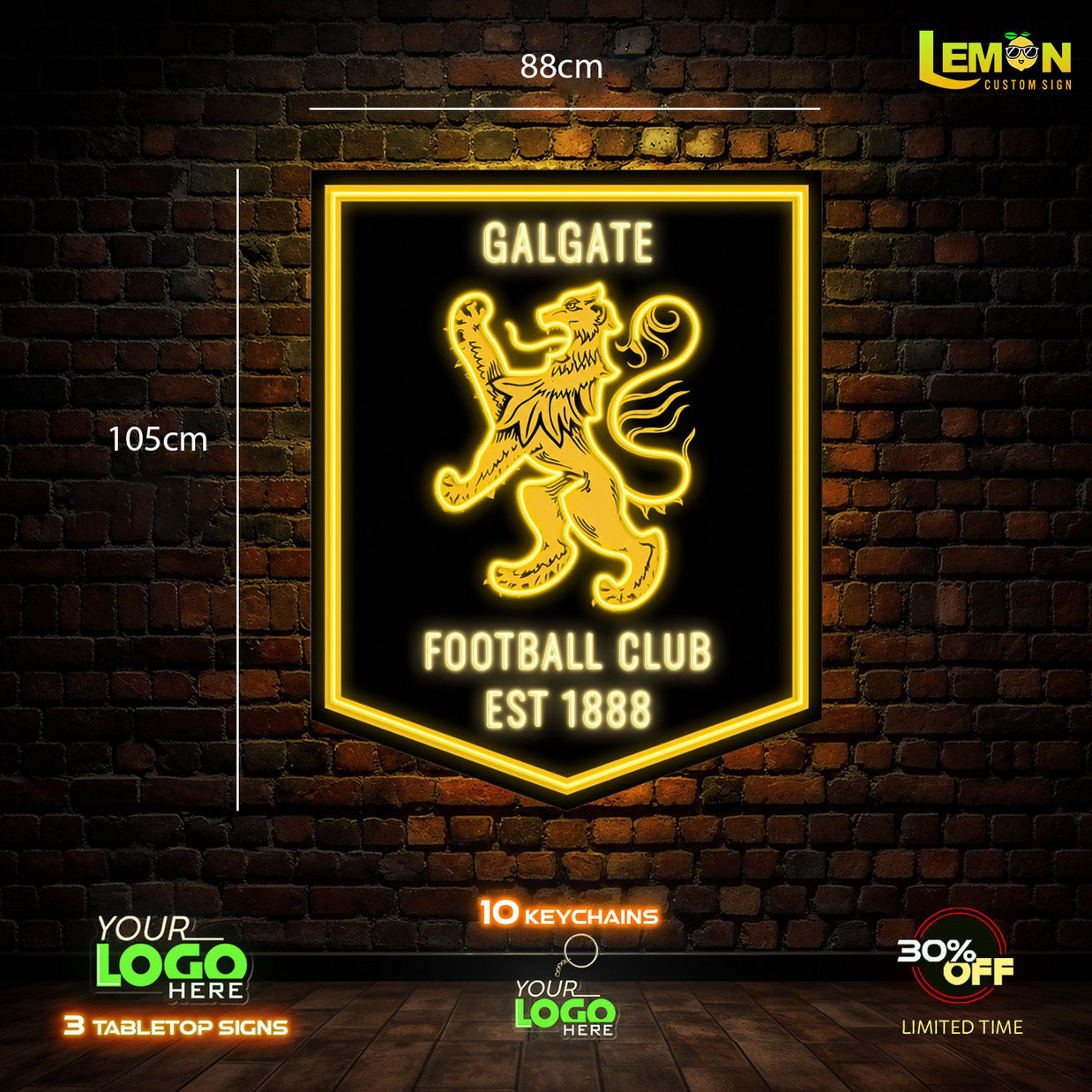GALGATE FOOTBALL CLUB | LED NEON SIGN