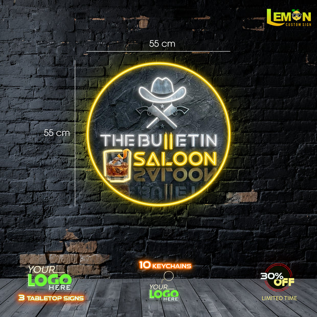The Bulletin Saloon | LED NEON SIGN