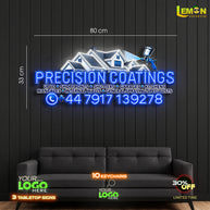 PRECISION COATINGS | LED NEON SIGN
