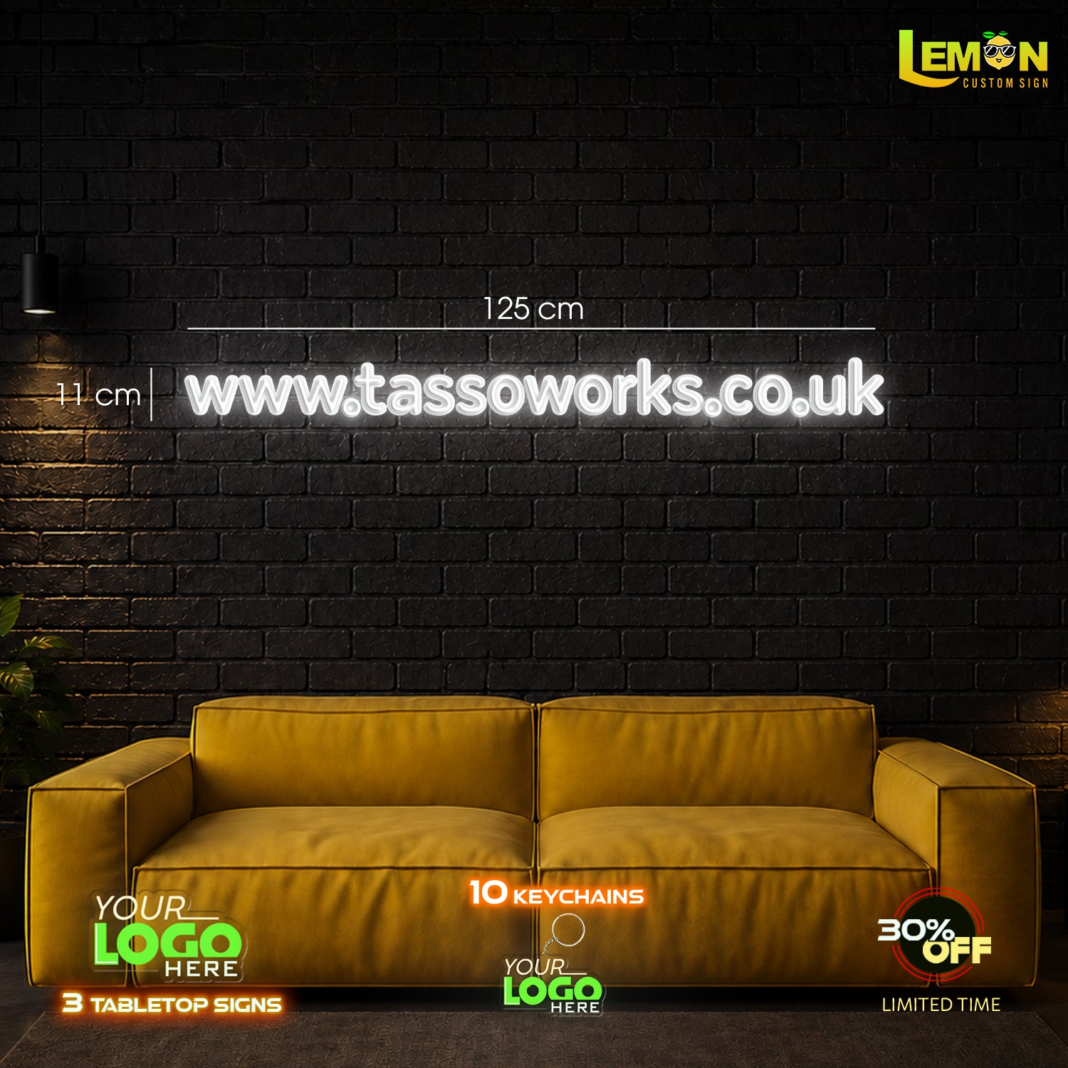 TASSO WORKS | LED NEON SIGN (2 SIGNS)