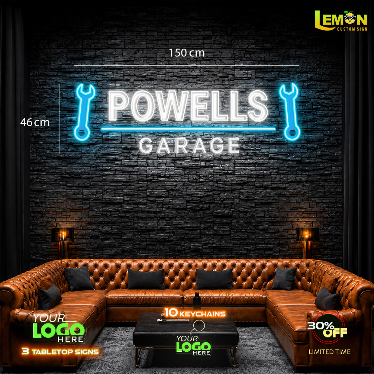 POWELLS GARAGE | LED NEON SIGN