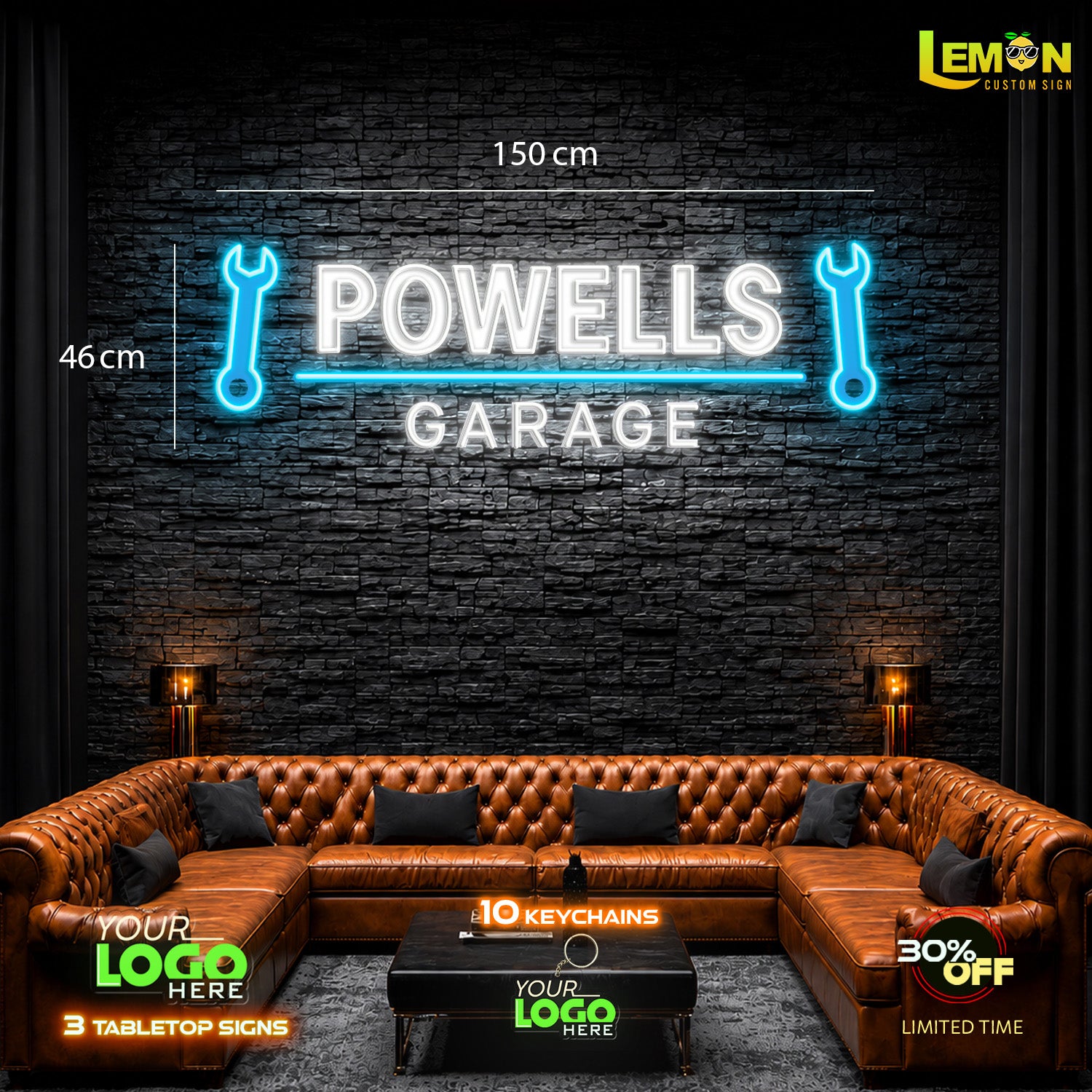 POWELLS GARAGE | LED NEON SIGN