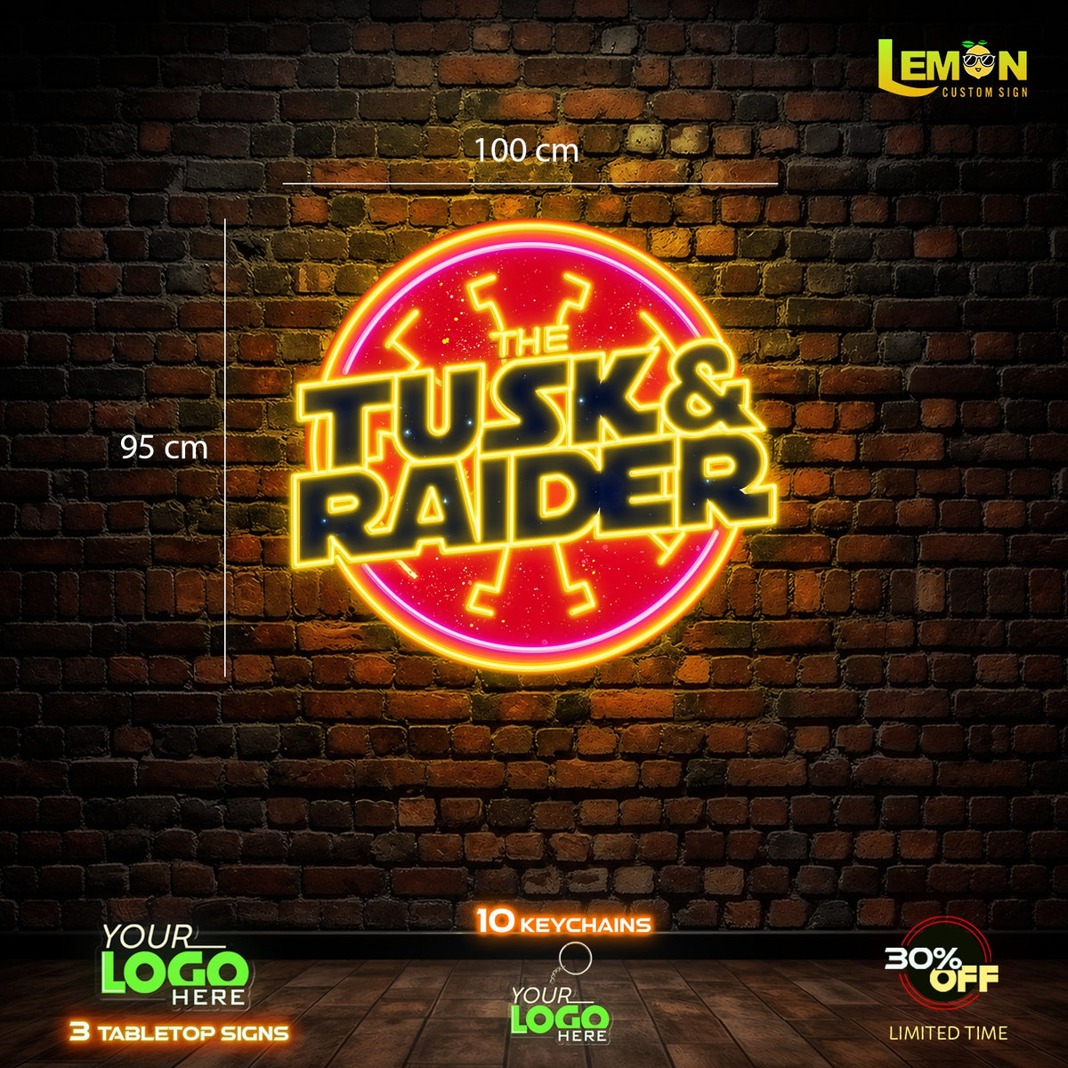 THE TUSK & RAIDER | LED NEON SIGN