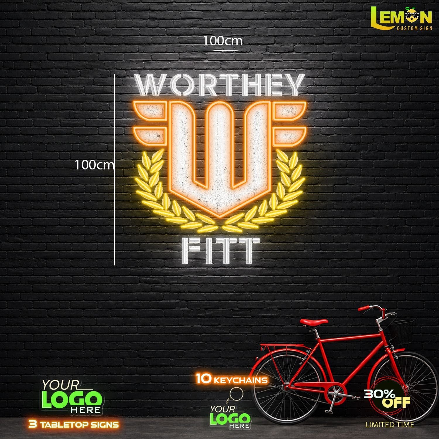 WORTHEYFITT FITNESS STUDIO | LED NEON SIGN (3 SIGNS)