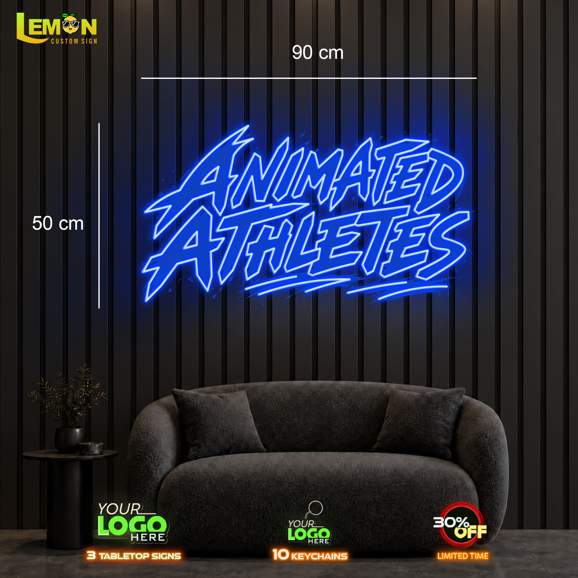 ANIMATED ATHLETES | LED NEON SIGN