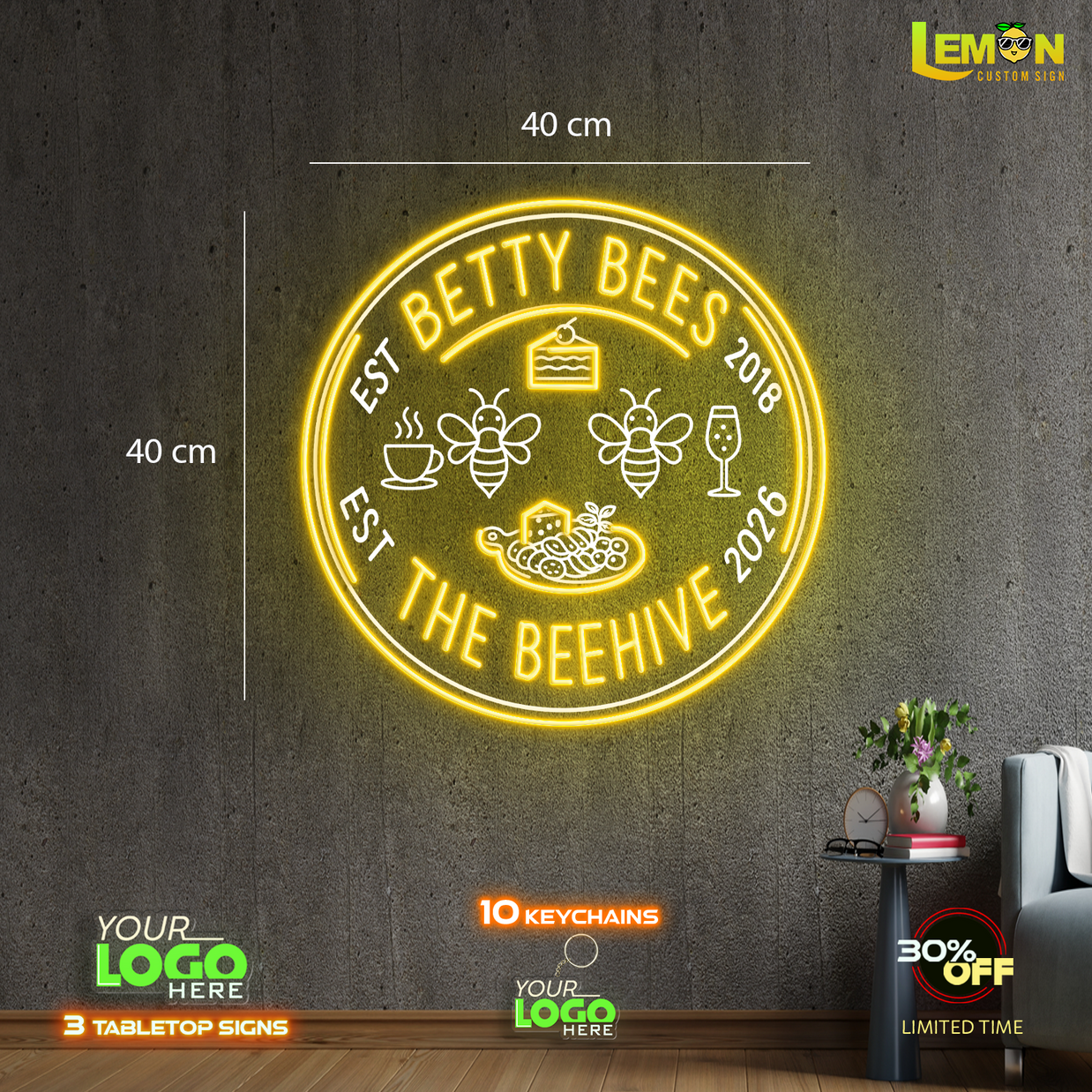 BETTY BEES | LED NEON SIGN