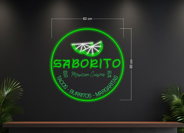Taco is Aways the Answer, Authentic Mexican, SABORITO (4 SIGNS)