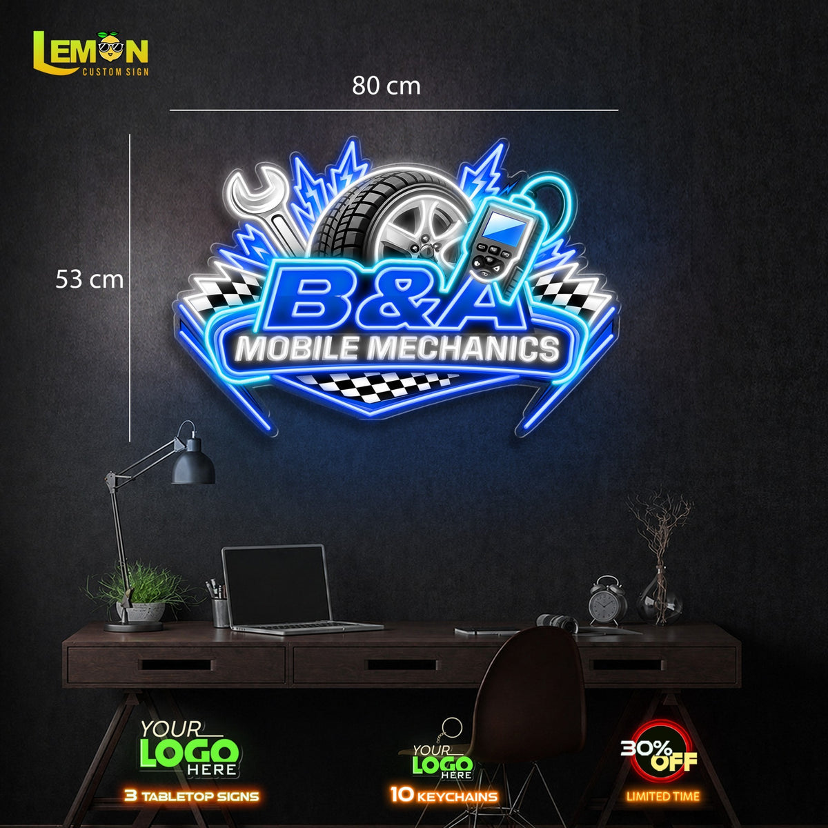 B&A Mobile Mechanics | LED NEON SIGN
