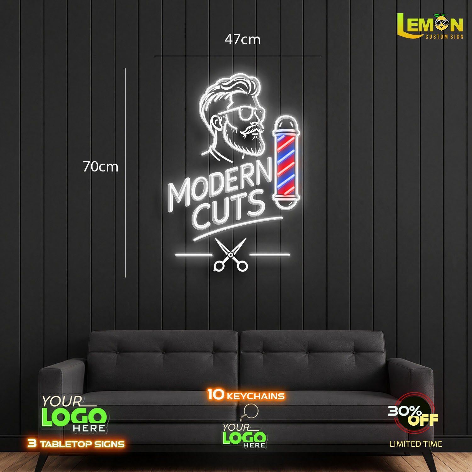 Modern Cuts | LED NEON SIGN