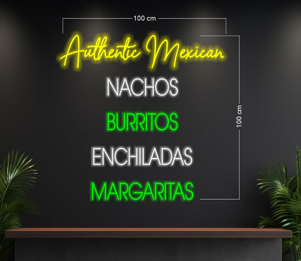 Taco is Aways the Answer, Authentic Mexican, SABORITO (4 SIGNS)