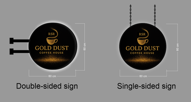 RSR GOLD DUST COFFEE HOUSE |(2 signs)
