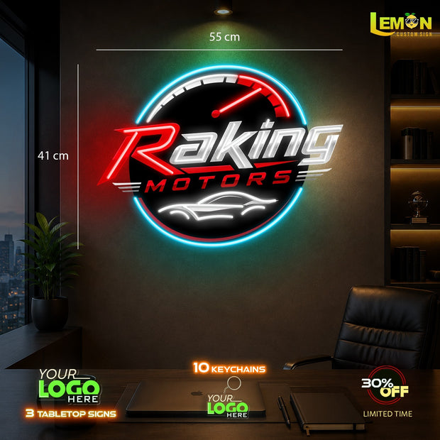 RAKING MOTORS | LED NEON SIGN