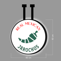 JAROCHOS REAL MEXICAN | LLUMINATED BLADE SIGN