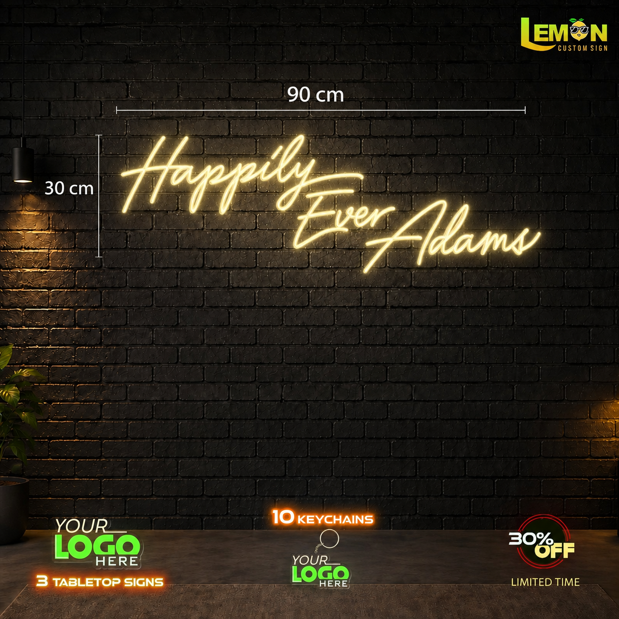 Happily Ever Adams | LED NEON SIGN