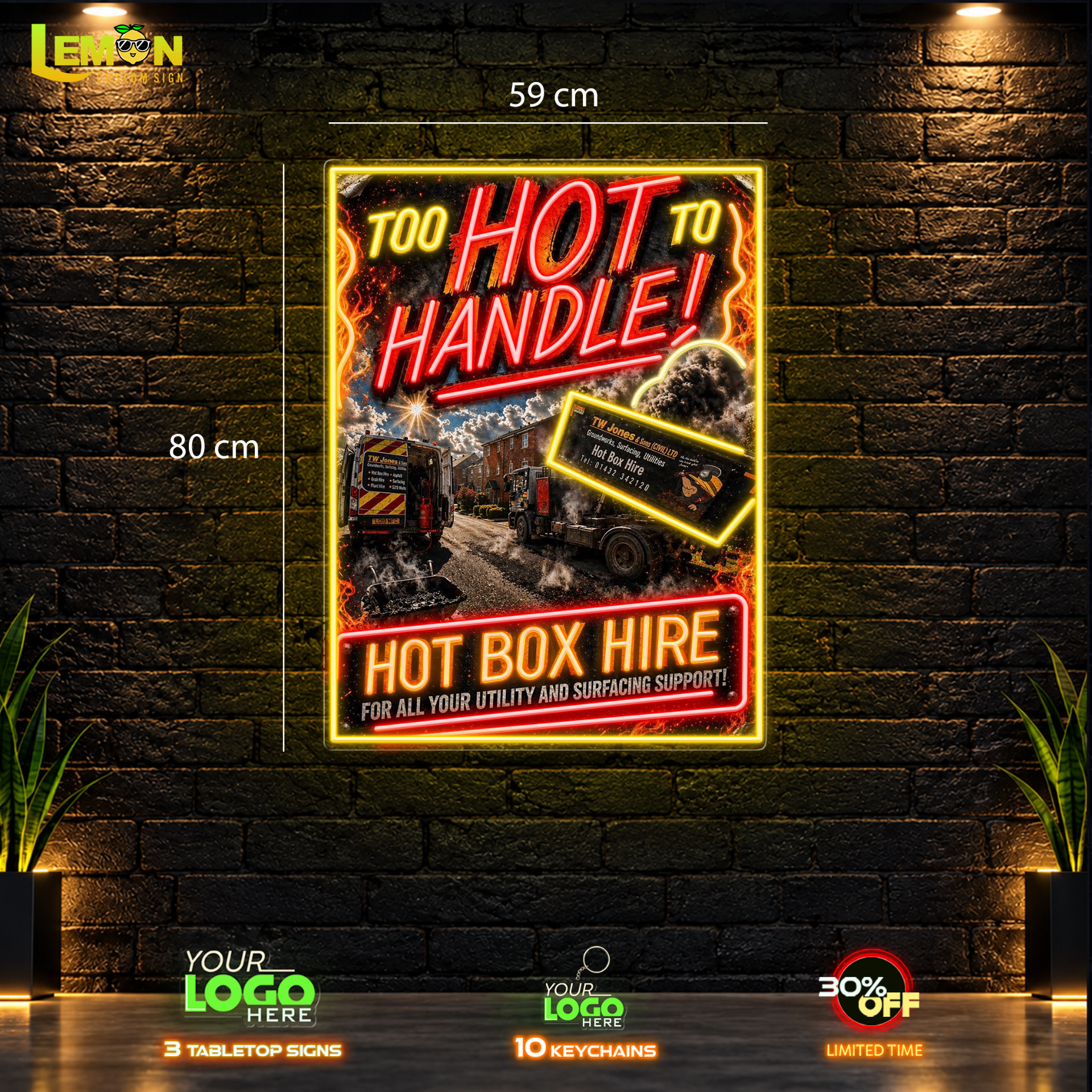 HOT BOX HIRE | LED NEON SIGN (2 SIGNS)