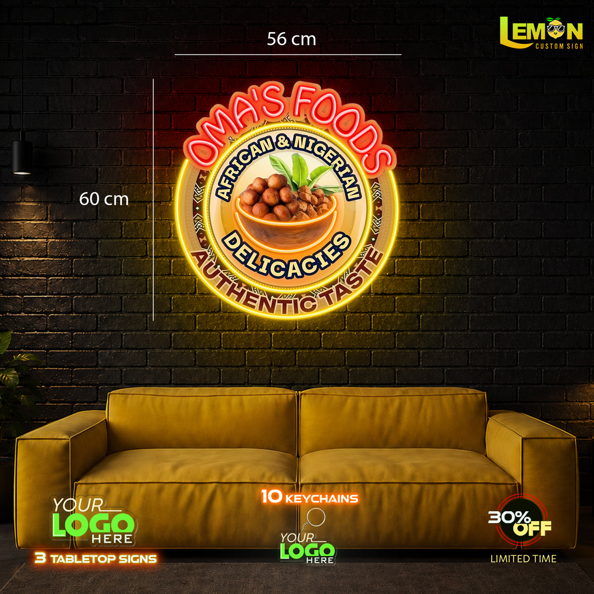OMA FOODS | LED NEON SIGN
