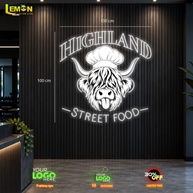 HIGHLAND STREET FOOD | LED NEON SIGN - OUTDOOR
