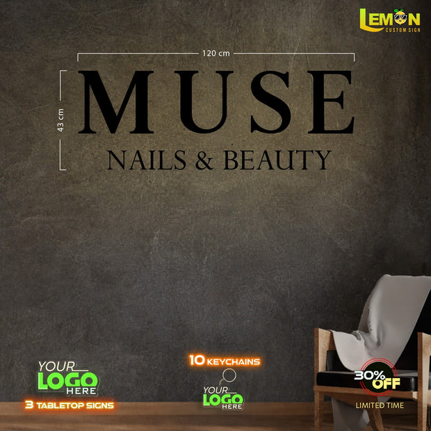 MUSE NAILS AND BEAUTY (4 SIGNS)