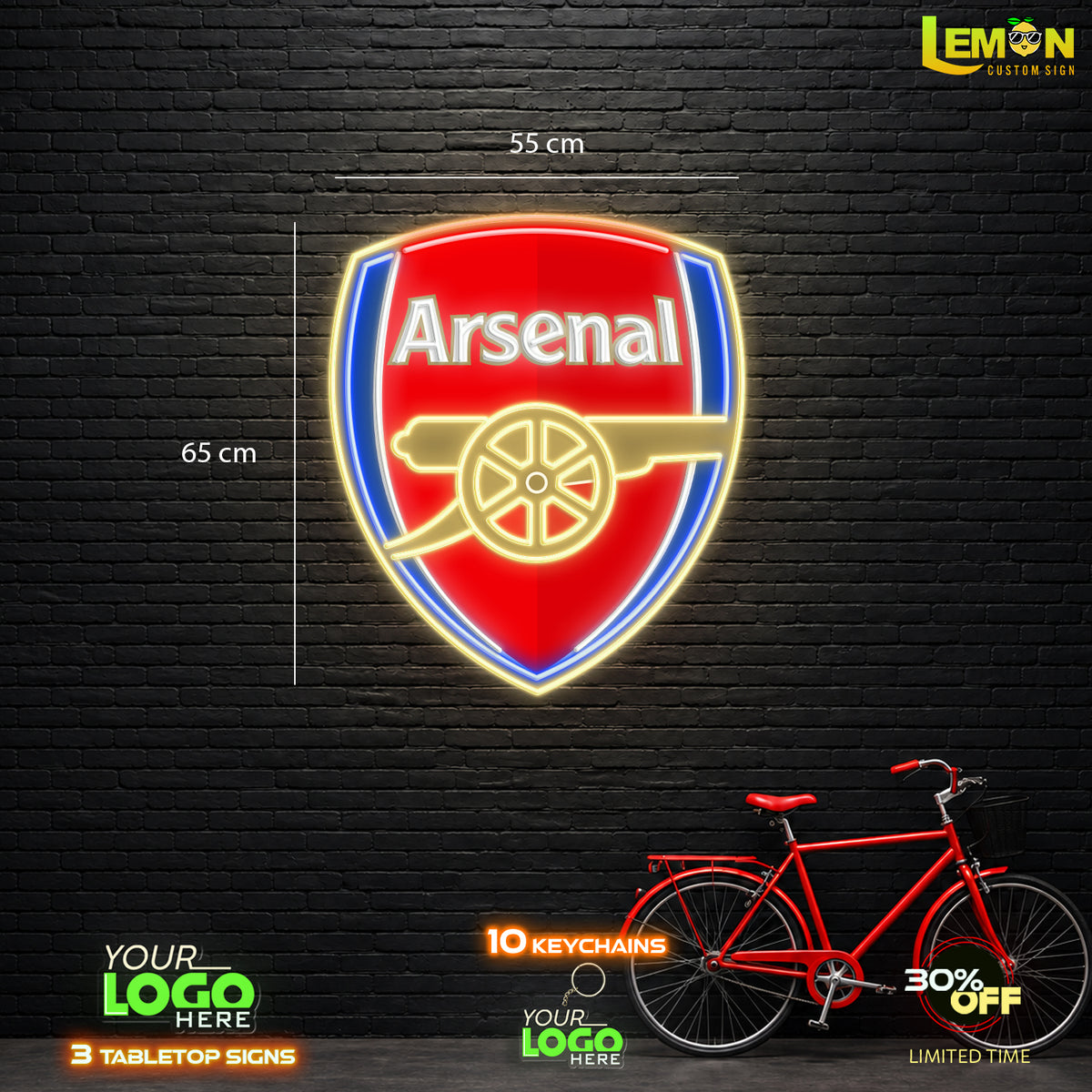 ARSENAL | LED NEON SIGN 65cm