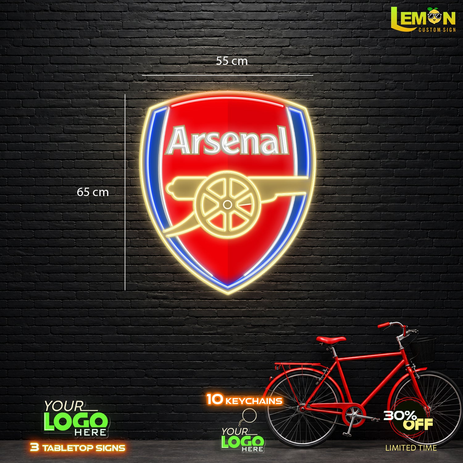 ARSENAL | LED NEON SIGN 65cm
