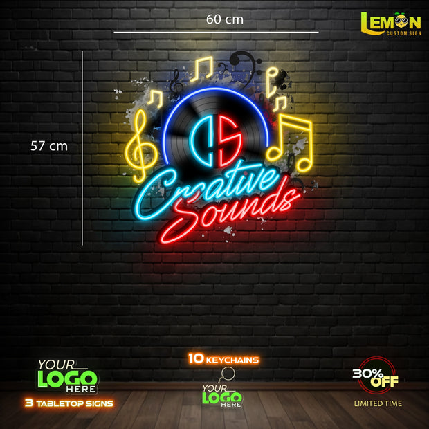 CREATIVE SOUNDS | LED NEON SIGN