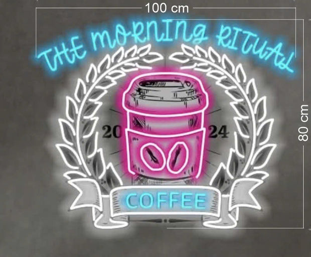THE MORNING RITUAL COFFEE (2 signs