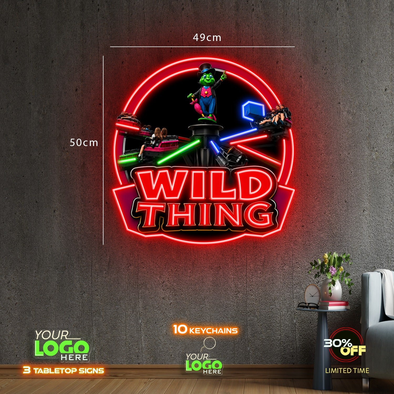 SUPER STAR AND WILD THING | LED NEON SIGN (2 SIGNS)