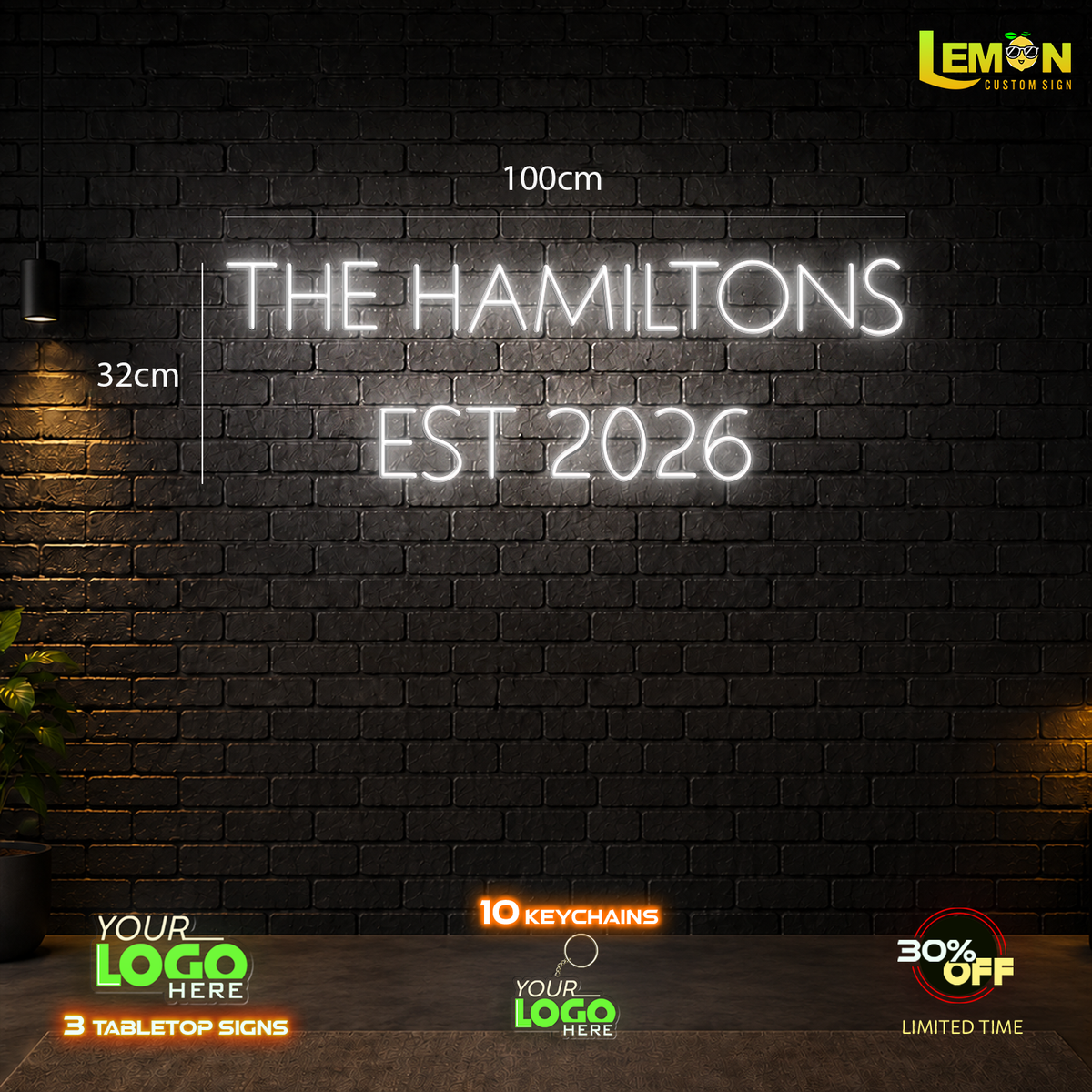 THE HAMILTONS | LED NEON SIGN