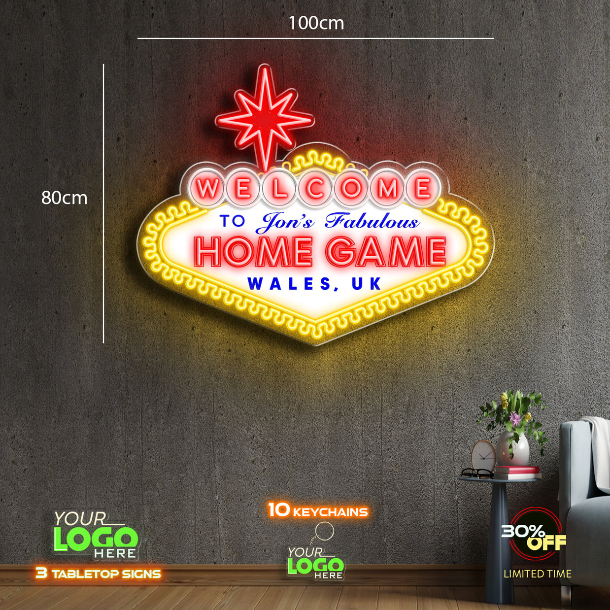 HOME GAME | LED NEON SIGN