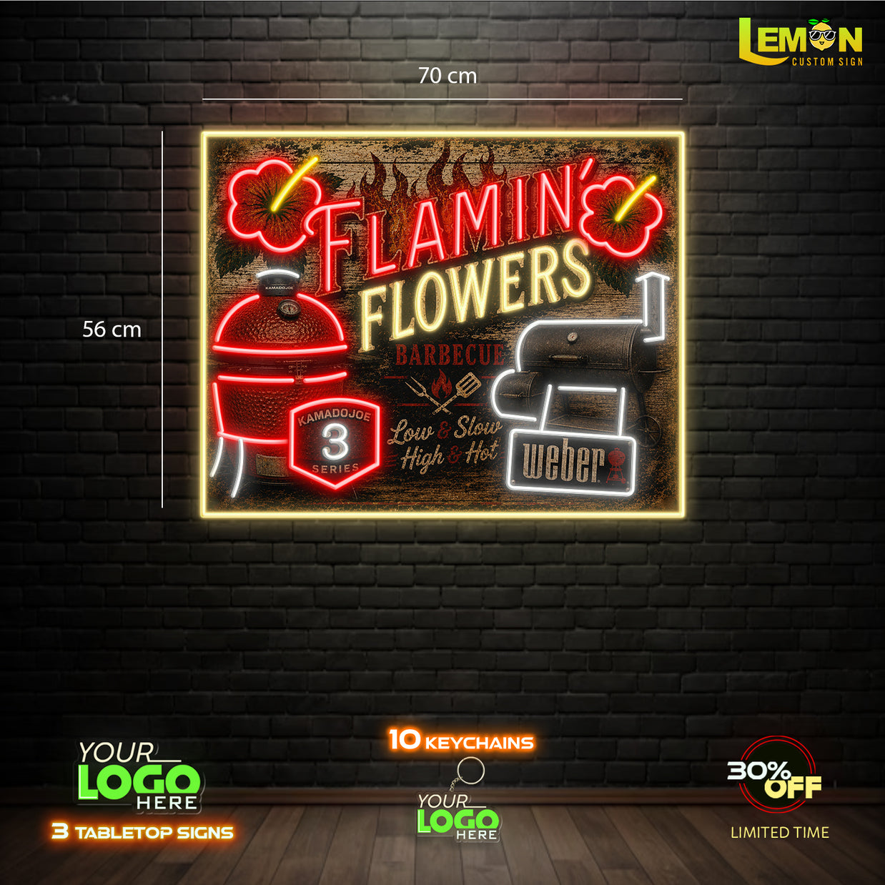 FLAMIN' FLOWERS | LED NEON SIGN