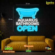 AQUARIUS BATHROOMS | LED NEON SIGN