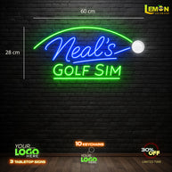 Neal's Golf Sim And Cav's 19th Hole | LED NEON SIGN ( 2 SIGNS)
